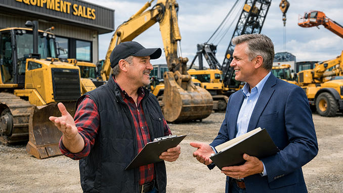 Factoring broker discussing an equipment sale using forfaiting