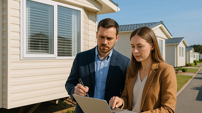 Factoring and Cash Flow Brokers looking at a mobile home note for purchase