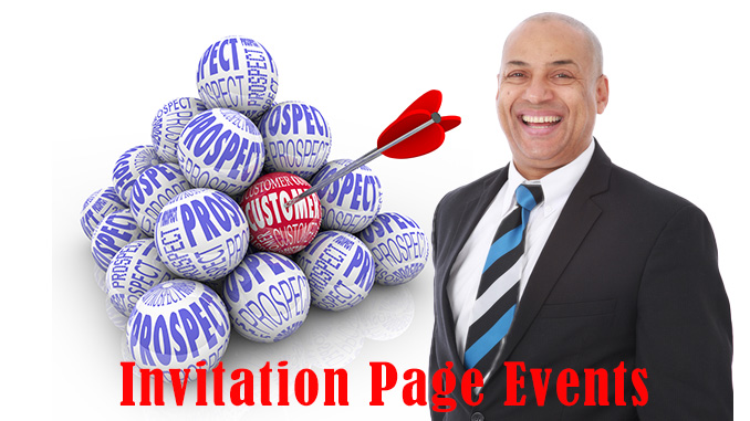 Create an Invitation Page Event