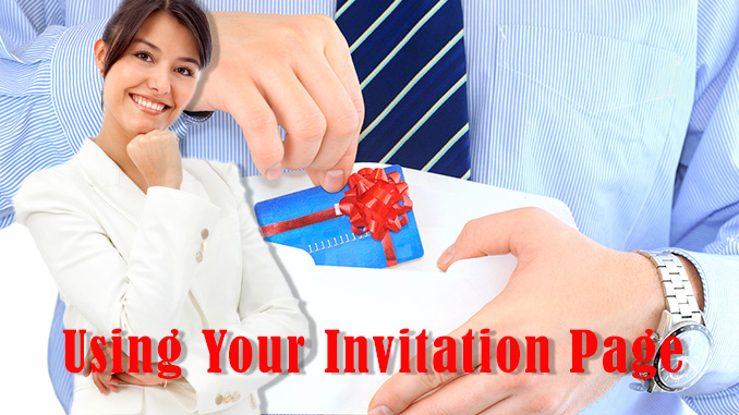 How to Use Your Website'sa Invitation Page