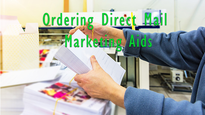 Ordering and Saving with Direct Mial marketing Aids