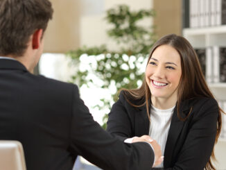 Factoring broker meeting a bank loan officer