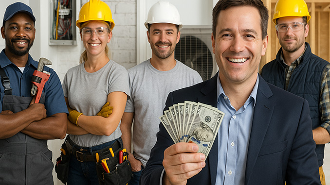 skilled trades Factoring broker holding a commission from a referral
