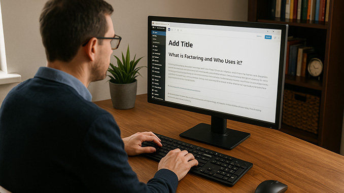 A factoring broker posting to his blog