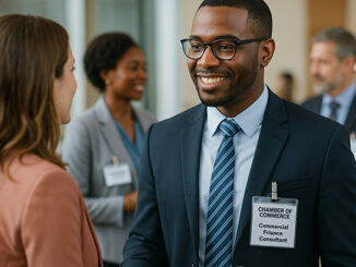 Factoring Broker at a Chamber of Commerce Networking Event