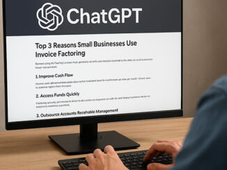 Factoring broker using ChatGPT to author an LinkedIn Post