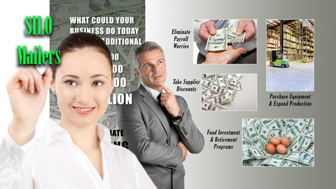 Factoring Broker using a Silo Mail Stuffer.