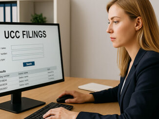 Factoring broker researching the UCC.