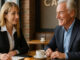A Factoring Broker having a coffee with a bank lending officer