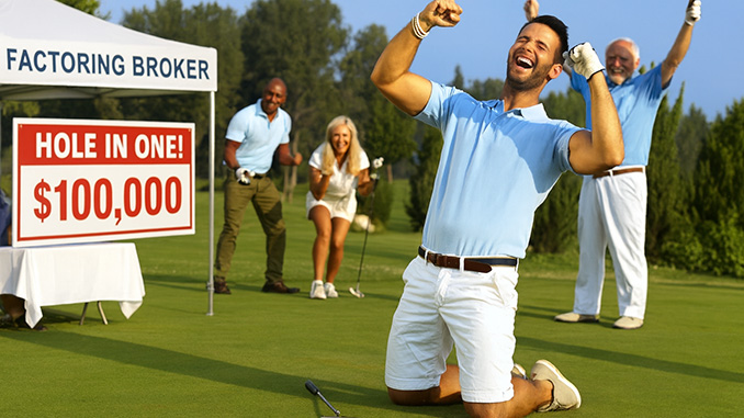 Factoring Broker sponsoring a hole-in-one contest