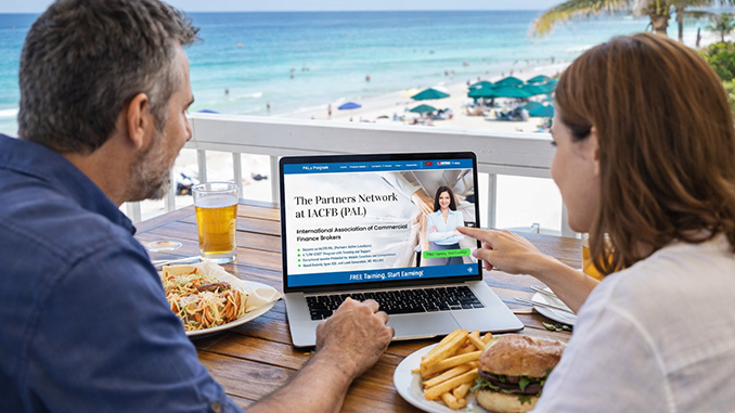 Husband and Wife Broker Team eating lunch