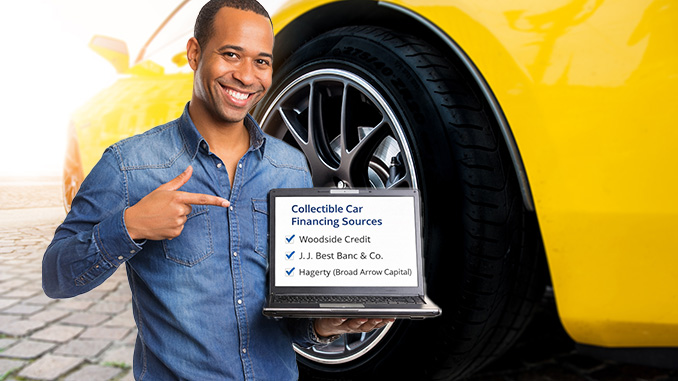 Factoring Broker financing a collectible car.