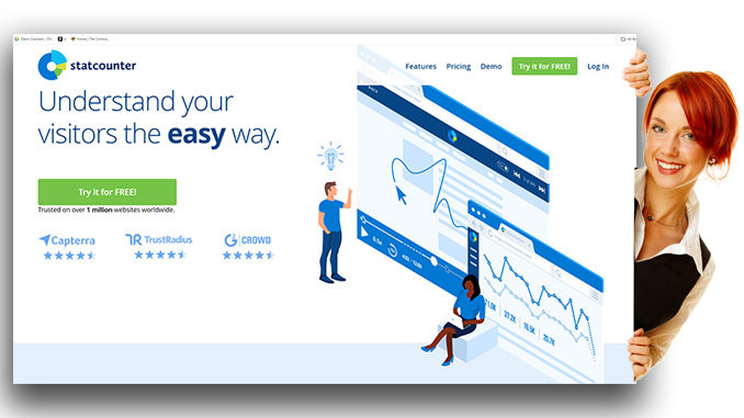 Statcounter to track your factoring broker website traffic.