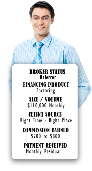 Factoring broker commission