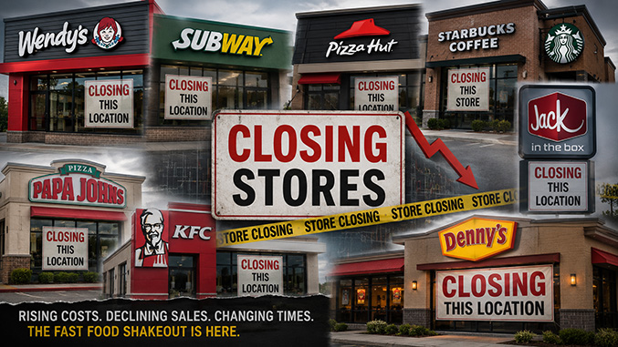 Fast Food Stores Closing