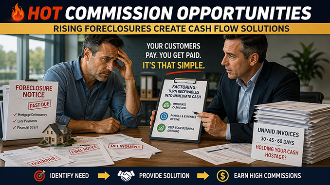 Businessman facing foreclosure