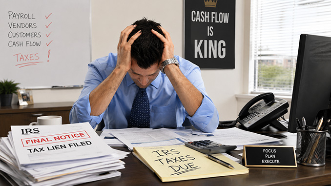 Worried business owner about I.R.S.
