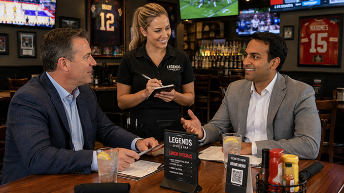 a Factoring Broker meets a banker at a sports bar.